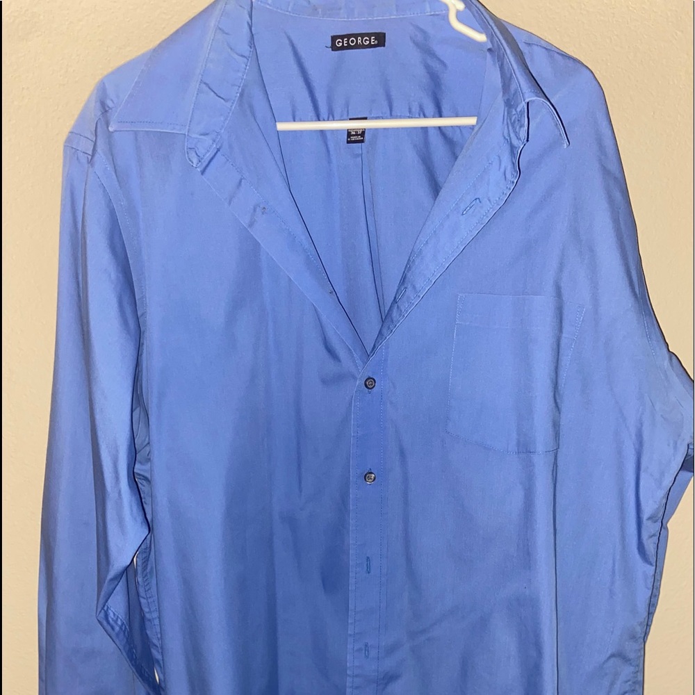 Blue Button Up
